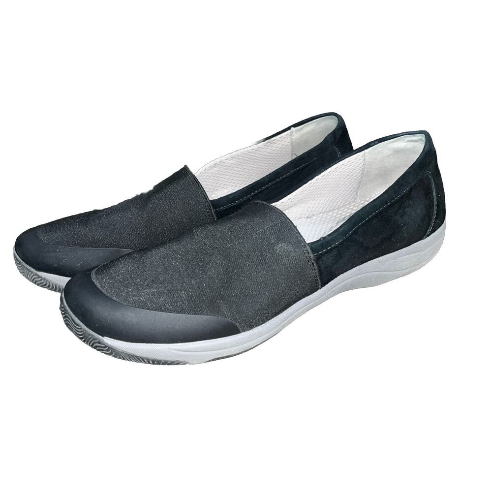 Dansko Women's Harriet Slip On Black Stretch/Suede 4513360202 Size 41